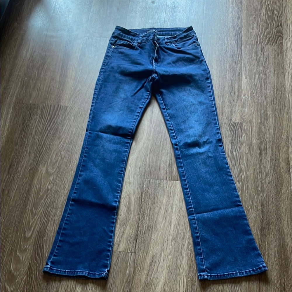 Fashion Nova Dark Blue Flare Jeans